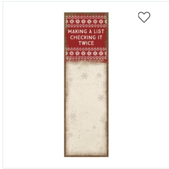 Primitives by Kathy Other - List Notepad - Making A List Checking It Twice